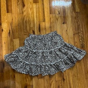 Cheetah print skirt
